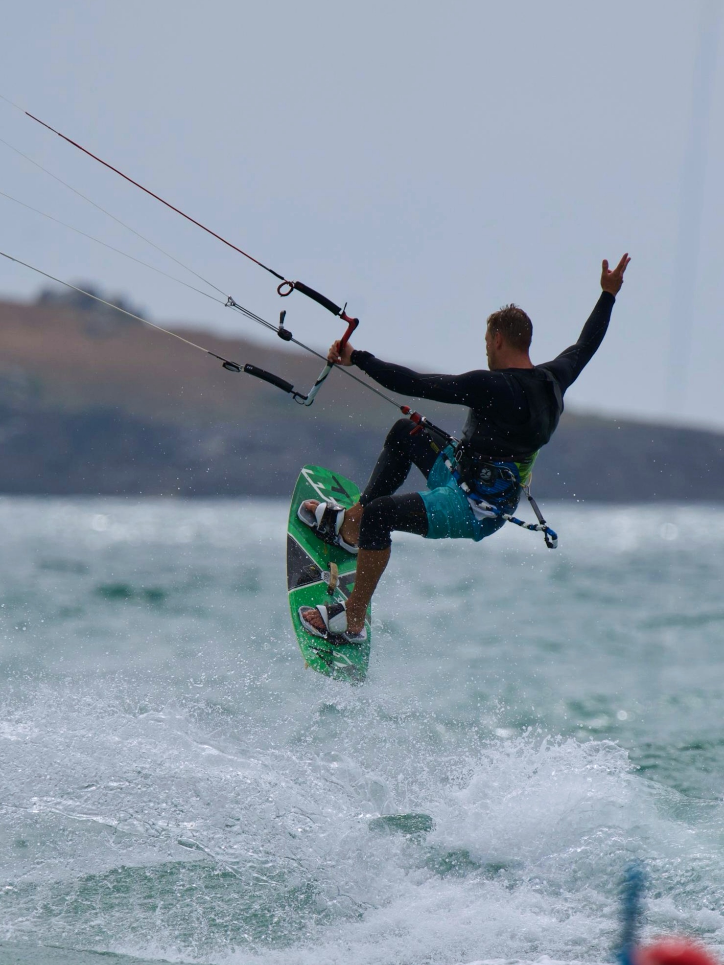 Kite sur l'eau