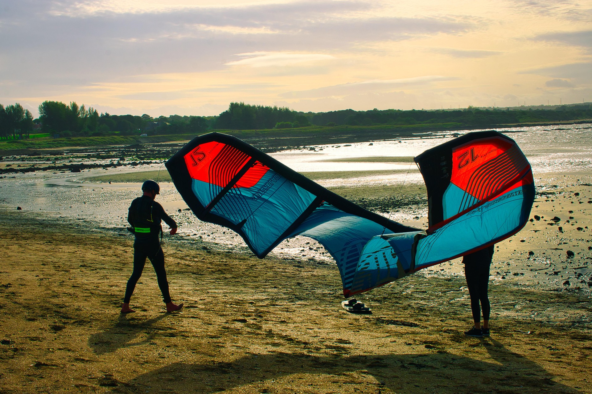 Vue de mer et kite